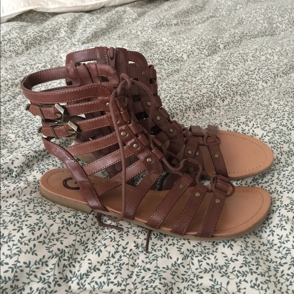 G by Guess Gladiator Sandals with Buckle